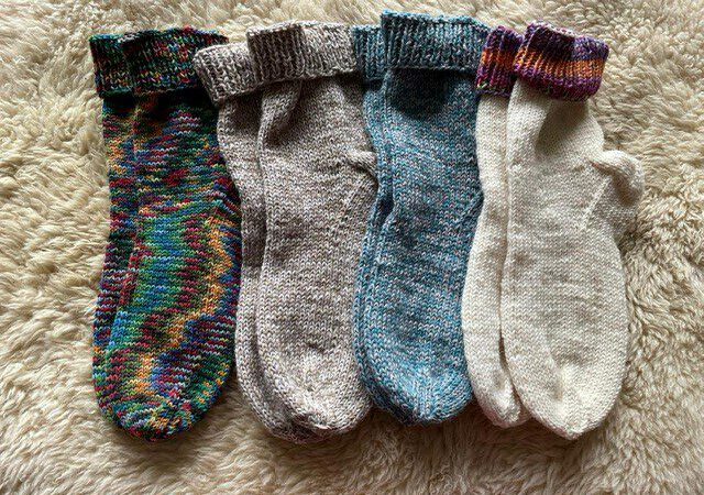 Handgestricke Socken